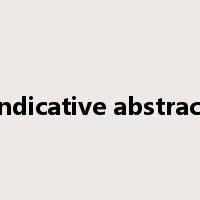 indicative abstract是什么意思