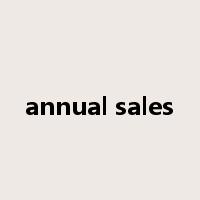annual sales是什么意思