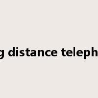long distance telephone是什么意思