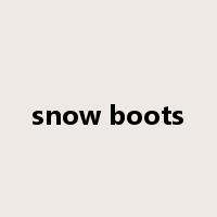 snow boots是什么意思
