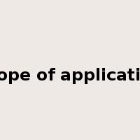 scope of application是什么意思