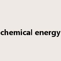 chemical energy是什么意思
