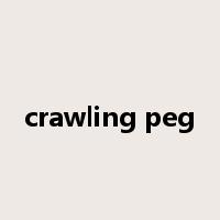 crawling peg是什么意思