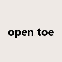 open toe是什么意思