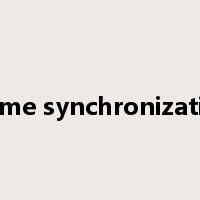 frame synchronization是什么意思