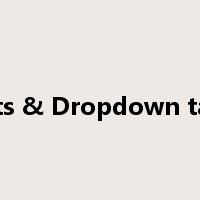 Lists & Dropdown tags是什么意思