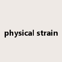 physical strain是什么意思
