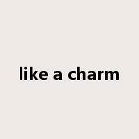 like a charm是什么意思