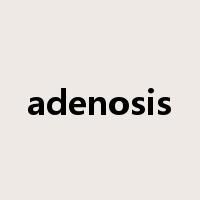 adenosis是什么意思