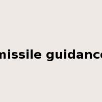 missile guidance是什么意思