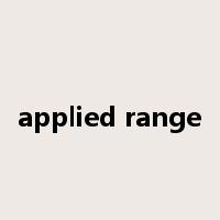applied range是什么意思