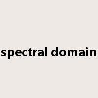 spectral domain是什么意思