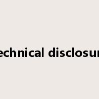 technical disclosure是什么意思