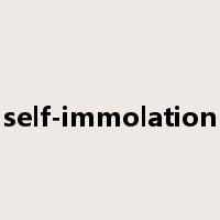 self-immolation是什么意思