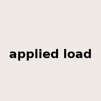 applied load是什么意思
