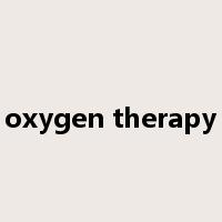 oxygen therapy是什么意思