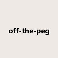 off-the-peg是什么意思