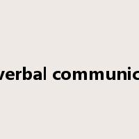 non-verbal communication是什么意思
