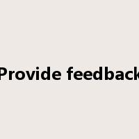Provide feedback是什么意思
