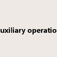 auxiliary operation是什么意思