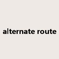 alternate route是什么意思