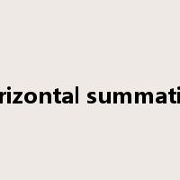 horizontal summation是什么意思