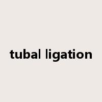 tubal ligation是什么意思
