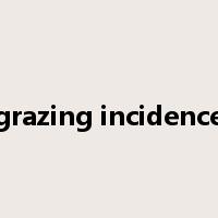 grazing incidence是什么意思