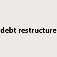 debt restructure是什么意思