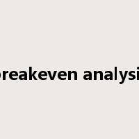 breakeven analysis是什么意思