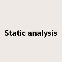 Static analysis是什么意思
