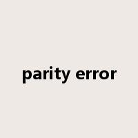parity error是什么意思