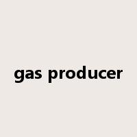 gas producer是什么意思