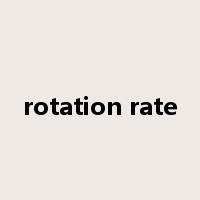 rotation rate是什么意思