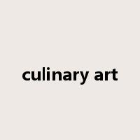 culinary art是什么意思