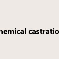 chemical castration是什么意思