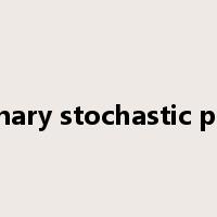 stationary stochastic process是什么意思