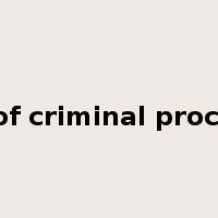 code of criminal procedure是什么意思