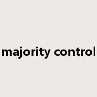 majority control是什么意思
