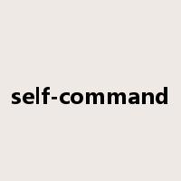 self-command是什么意思