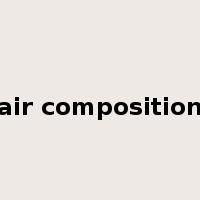 air composition是什么意思