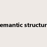 semantic structure是什么意思