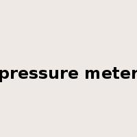 pressure meter是什么意思