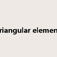 triangular element是什么意思