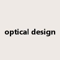 optical design是什么意思