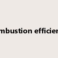 combustion efficiency是什么意思