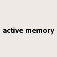active memory是什么意思