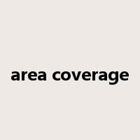 area coverage是什么意思