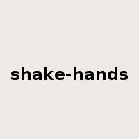 shake-hands是什么意思