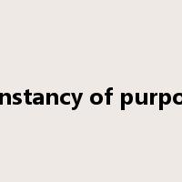 constancy of purpose是什么意思